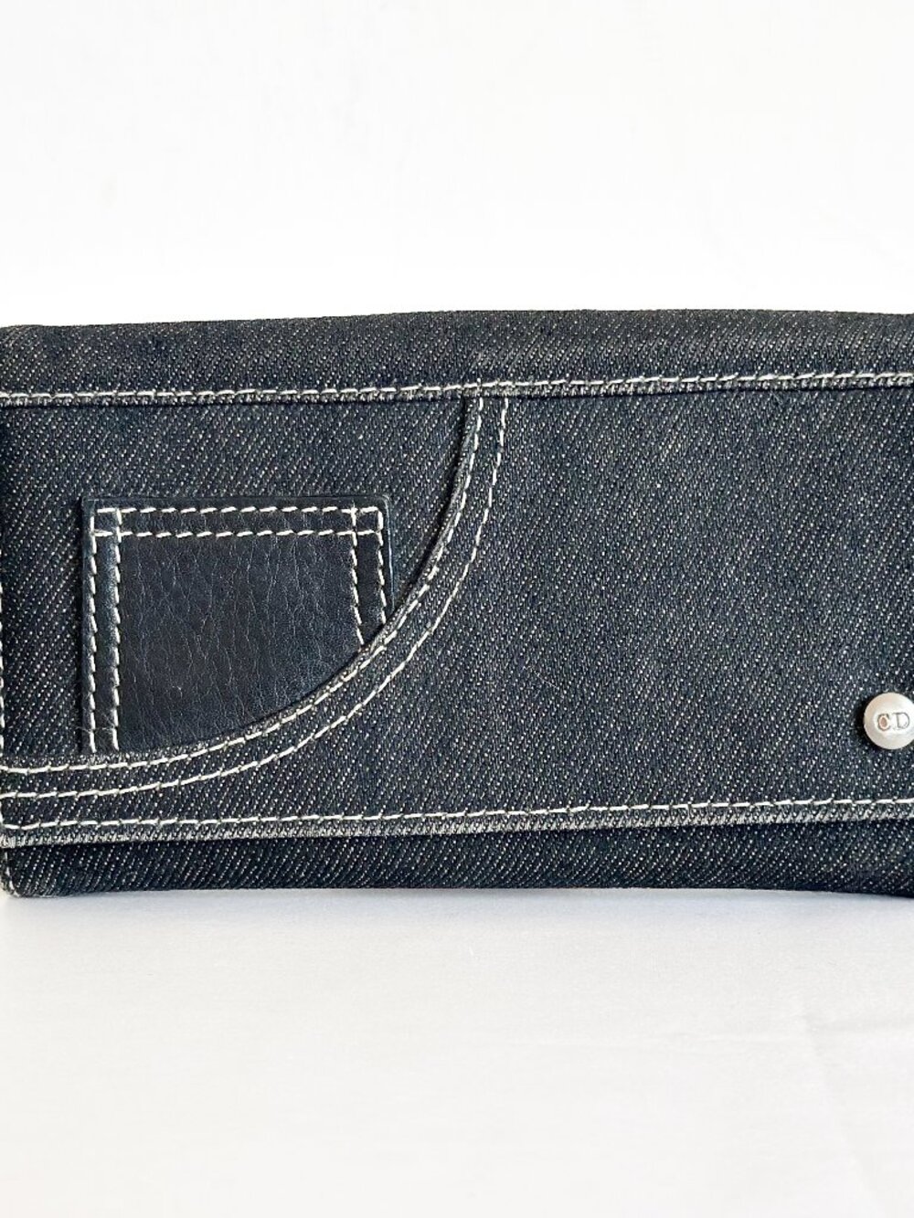 Christian Dior Denim Long Wallet
